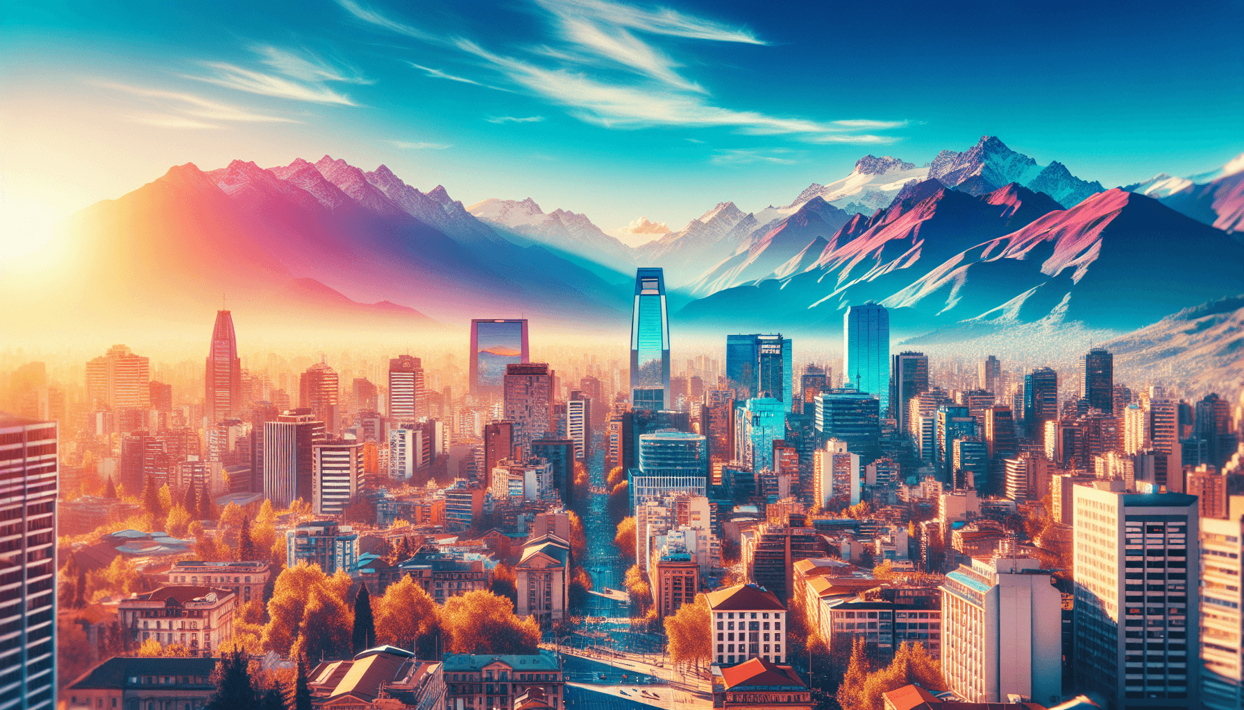 Vista panorámica de la ciudad de Santiago
